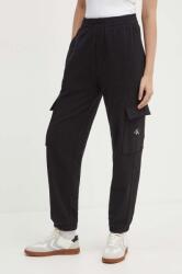 Calvin Klein Jeans pantaloni de trening din bumbac culoarea negru, neted, J20J223589 9BYH-SPD00Z_99X (J20J223589)