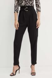 Morgan pantaloni PROUR. F femei, culoarea negru, fason cargo, high waist, PROUR. F 9BYH-SPD0YA_99X