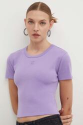 HUGO crop top pentru femei, cu bumbac Delanor PPYH-TSD0TT_44X (50512000)