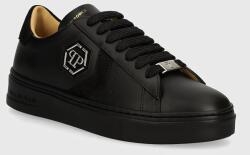 Philipp Plein sneakers din piele Lo-Top Arrow Force culoarea negru, WSC2752 PLE005N 0202 9BYH-OBD222_99X (WSC2752.PLE005N.0202)