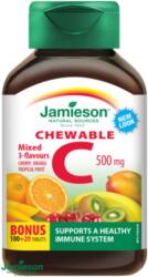 Jamieson Витамин C 500mg таблетки за смучене микс от три плода 120 таблетки (IP458)