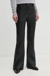 Artigli pantaloni femei, culoarea negru, evazati, high waist, ACPA000229 9BYH-SPD17A_99X