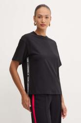 Karl Lagerfeld tricou din bumbac femei, culoarea negru, 245W1703 9BYH-TSD0DP_99X (245W1703)