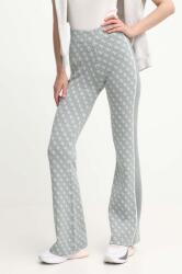 Guess pantaloni femei, culoarea verde, evazati, high waist 9BYX-SPD00U_77X