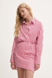 ANSWEAR rochie culoarea rosu, mini, evazată BMYH-SUD05N_33X (2234.TMS)