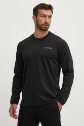 adidas TERREX longsleeve Xploric barbati, culoarea negru, neted, IN4615 9BYH-BUM014_99X