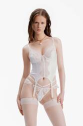 God Save Queens corset DUA CORSET culoarea alb, transparent, GSQ-107-170 9BYH-BID0JZ_00X (GSQ.107.170)