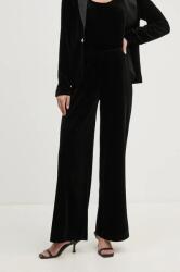 Joseph Ribkoff pantaloni de catifea culoarea negru, lat, high waist, 244927 9BYH-SPD09D_99X