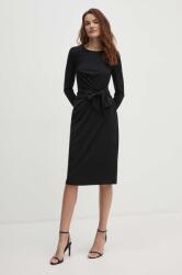 Sisley rochie culoarea negru, mini, evazati, 4NQXLV066 9BYH-SUD0WJ_99X