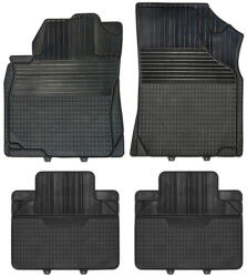 COMPASS Covoare de cauciuc UNI B - set de 4 buc, negru (04234)