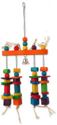 BIRD JEWEL Jucărie de agățat Bird Jewel cu ușă colorată și sonerie 55x20cm (452-31019)