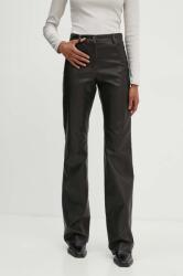 MSGM pantaloni femei, culoarea negru, drept, high waist, 3741MDP03L. 247622 9BYH-SPD03U_99X