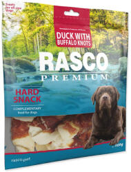 Rasco Rasco delicatețe piele de bivol cu carne de rață, noduri 5cm 500g (1704-17008)