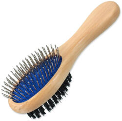 Dog Fantasy Brush Dog Fantasy spikes/nylon lemn cu două fețe S 17cm (454-510011)