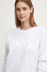 DKNY bluza femei, culoarea alb, cu imprimeu, DP4T9809 9BYH-BLD07E_00X