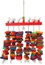 BIRD JEWEL Jucărie de agățat Bird Jewel cu ușă colorată și sonerie 70x40cm (452-31023)