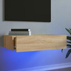 vidaXL sonoma tölgyszínű TV-szekrény LED-lámpákkal 60x35x15, 5 cm (842890)