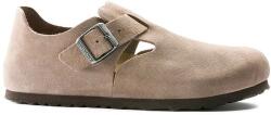 Birkenstock pantofi de piele intoarsa London culoarea bej, 1010504 9BYH-OBU021_80X