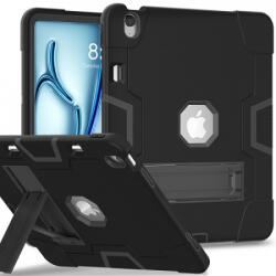 Apple iPad Air 13 2024 Dual Color Robot fliptok, fekete