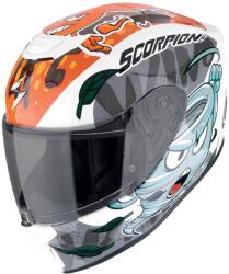 Scorpion The4elements Scorpion EXO-JNR AIR The4elements Casca Motocicleta Alb-Albastru-Portocaliu (SCRP120-495-361) - motozem - 685,20 RON