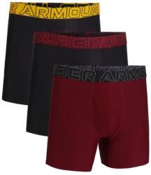 Under Armour Boxeri pentru bărbați M Perf Tech 6in 3pack Red S