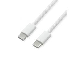 Valueline Cablu USB 2.0 type C 60W T-T brodat 2m Alb, Value 11.99. 8341 (11.99.8341-10)