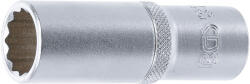 BGS technic Technic Dugókulcs, tizenkétszögletű, mély 12, 5 mm (1/2") 18 mm (BGS-10685) (BGS-10685)