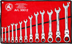 BGS technic BGS Technic Racsnis csillag-villáskulcs készlet flexibilis fejek 8 - 32 mm 13 darabos (BGS-30012) (BGS-30012)