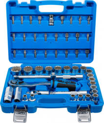 BGS technic Technic Dugókulcskészlet, tizenkétszögletű 12, 5 mm (1/2") 8 - 32 mm 51 darabos (BGS-74509) (BGS-74509)