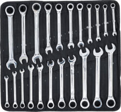 BGS technic BGS Technic Racsnis csillag-villáskulcs készlet metrikus + coll méretek 22 darabos (BGS-30010) (BGS-30010)