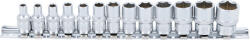 BGS technic Technic Dugókulcskészlet, hatszögletű 6, 3 mm (1/4") 4 - 14 mm 13 darabos (BGS-9102) (BGS-9102)