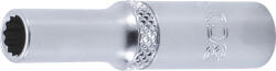 BGS technic Technic Dugókulcs, tizenkétszögletű, mély 6, 3 mm (1/4") 6 mm (BGS-10706) (BGS-10706)