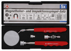 BGS Diy BGS Technic Mágneses felszedő és ellenörző tükör készlet 4 darabos (BGS-9197) (BGS-9197)