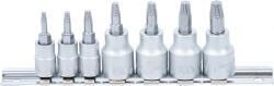 BGS technic Technic Csavarkiszedő készlet 6, 3 mm (1/4") / 10 mm (3/8") hibás T-profilhoz (Torx) T10 - T40 7 darabos (BGS-7098) (BGS-7098)