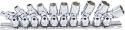 BGS technic Technic Csuklós dugókulcskészlet 6, 3 mm (1/4") 5 - 13 mm 10 darabos (BGS-220) (BGS-220)