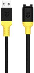  TACTICAL Recce 3.20 - Garmin sportóra töltő, fekete/citromsárga, USB szövet kábellel - graffistore
