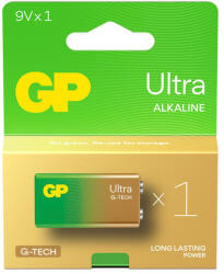 GP Batteries Ultra Alkáli G-TECH 9V 6LR61 Elem (1604AU21)