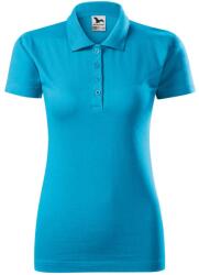 MALFINI Tricou polo femei Single J - Turcoaz | L (2234415)