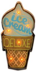 Forever Light Led dekorációs lámpa retro fém ice cream fagyi (RTV100461)