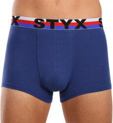Styx Pantaloni scurți boxer bărbați sport elastic albastru închis tricolor (G1968) L (179745)