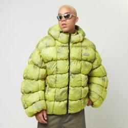 Karl Kani Téli dzeki Karl Kani Sport Patch Square Quilted Puffer Jacket Lime Green