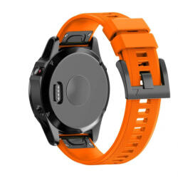 BSTRAP Silicone Acton szíj Garmin Fenix 5 / 6 / 6 Pro / 7 / 8 47mm / E, orange (SGA001C09)