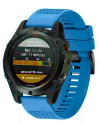 BSTRAP Silicone Acton szíj Garmin Fenix 5x / 5x Plus / 6x / 6x Pro / 7x / 8 51mm, blue (SGA004C08)