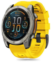 Tech-Protect Silicone szíj Garmin Fenix 5 / 6 / 6 Pro / 7 / 8 47mm / E / 8 47mm, yellow