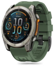 Tech-Protect Silicone szíj Garmin Fenix 5 / 6 / 6 Pro / 7 / 8 47mm / E / 8 47mm, army green