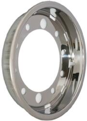 TruckKing Capac pentru janta fata 19.5 x 14, ET120, otel inoxidabil, montat cu surub, 10 gauri, PCD 335mm (1671195SA2)
