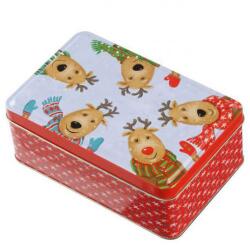 GAW Karácsonyi rénszarvasos fémdoboz - 15, 5x5, 7x10 cm - XMAS Party (VR-3323-003)