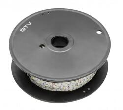 GTV LD-2835MW-300-20-ZB-50 Flash Tape 2835MW, 300 LED hideg fehér, 3, 8W/m, gél nélkül 8mm, tekercs 50m, 12V (LD-2835MW-300-20-ZB-50)
