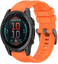 SILICONE Cserélhető szíj Garmin Fenix E 47mm narancshoz