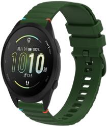 WAVY szilikon szíj Garmin Forerunner 165 Zene sötétzöldhöz